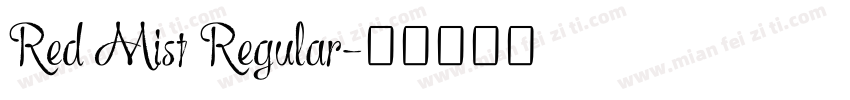 Red Mist Regular字体转换